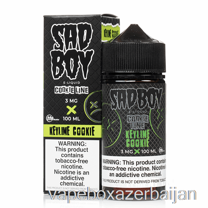 Vape Baku Keylime Cookie - Sadboy - 100mL 0mg